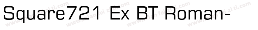 Square721 Ex BT Roman字体转换